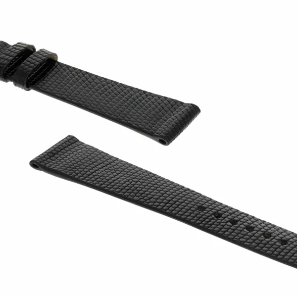 RIOS1931 Charme - Lizard Leather Watch Strap (218) - Black - Image 3