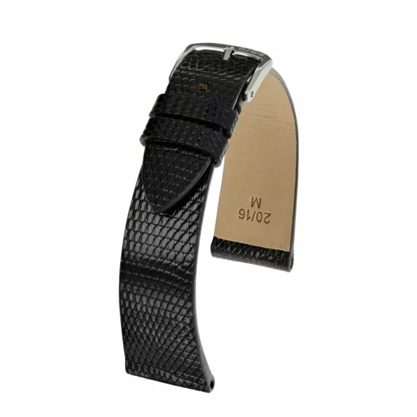 RIOS1931 Charme - Lizard Leather Watch Strap (218) - Black