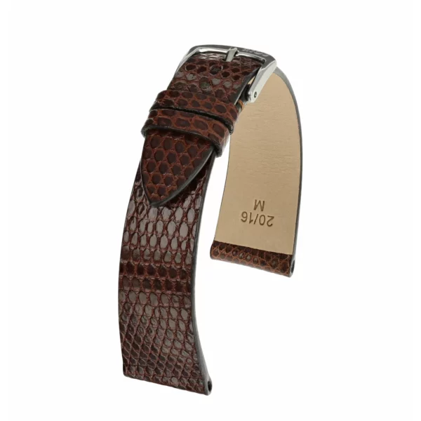 RIOS1931 Charme - Lizard Leather Watch Strap (218) - Mahogany
