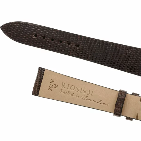 RIOS1931 Charme - Lizard Leather Watch Strap (218) - Mocha - Image 4