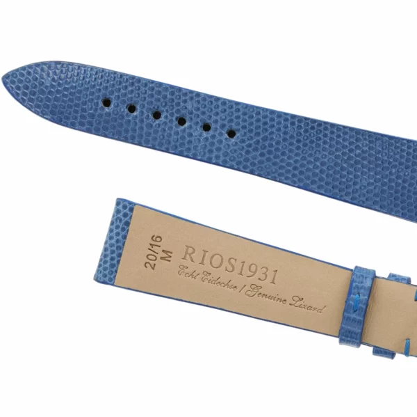 RIOS1931 Charme - Lizard Leather Watch Strap (218) - Royal Blue - Image 4