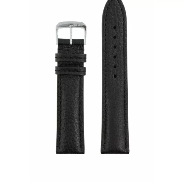 RIOS1931 Colorado - Buffalo Leather Watch Strap (64) - Black - Image 2