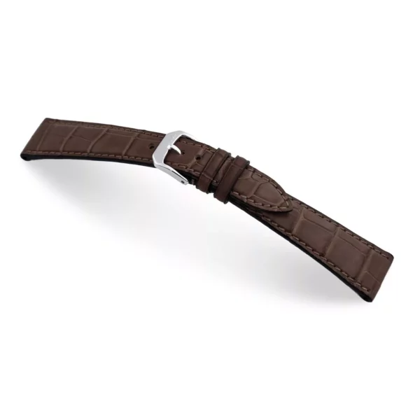 RIOS1931 Geneve - Alligator Leather Watch Strap (340) - Mocha