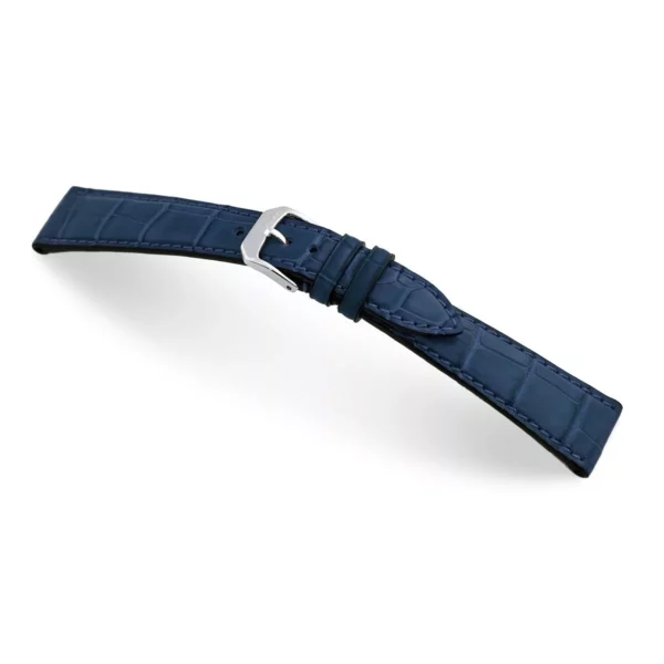 RIOS1931 Geneve - Alligator Leather Watch Strap (340) - Ocean Blue