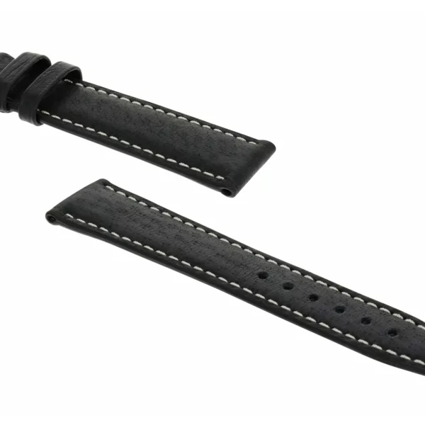 RIOS1931 Havana - Pigskin Watch Strap (39) - Black - Image 2