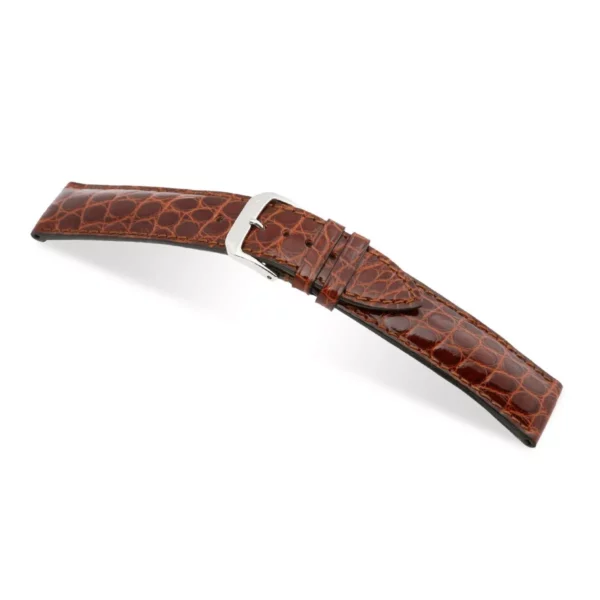 RIOS1931 Heritage - Alligator Leather Watch Strap (249) - Mahogany