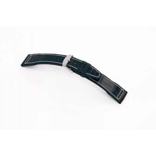 RIOS1931 Hurricane - Alligator Leather Watch Strap (386) - Black