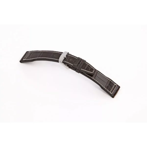RIOS1931 Hurricane - Alligator Leather Watch Strap (386) - Mocha