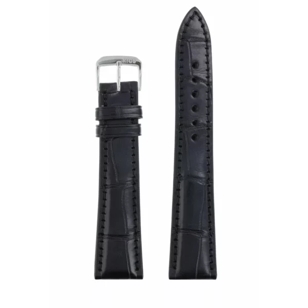 RIOS1931 Imperator - Alligator Leather Watch Strap (270) - Black - Image 2