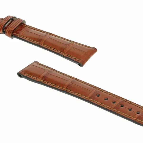 RIOS1931 Imperator - Alligator Leather Watch Strap (270) - Cognac - Image 3