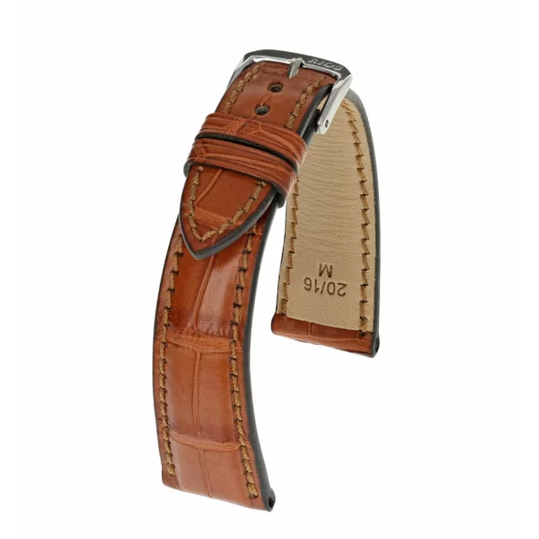 RIOS1931 Imperator - Alligator Leather Watch Strap (270) - Cognac