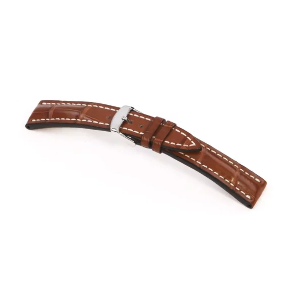 RIOS1931 Jet - Alligator Leather Watch Strap (316) - Cognac