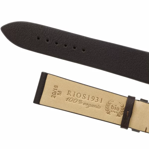 RIOS1931 Kempten - Organic Leather Watch Strap (400) - Mocha - Image 4