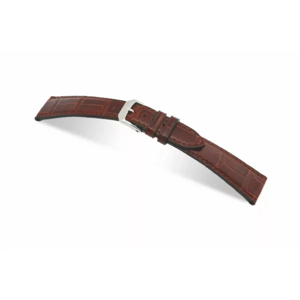 RIOS1931 Lausanne - Alligator Leather Watch Strap (341) - Mahogany