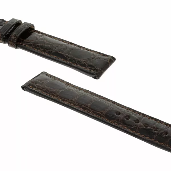 RIOS1931 Lord - Crocodile Leather Watch Strap (240) - Mocha - Image 3