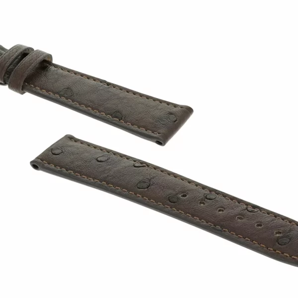 RIOS1931 Maison - Ostrich Leather Watch Strap (230) - Mocha - Image 3