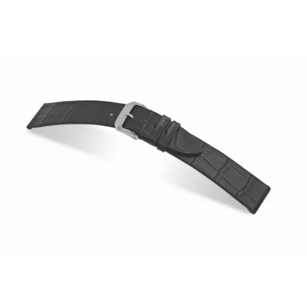 RIOS1931 Miami - Embossed Alligator Grain Watch Strap (35) - Black