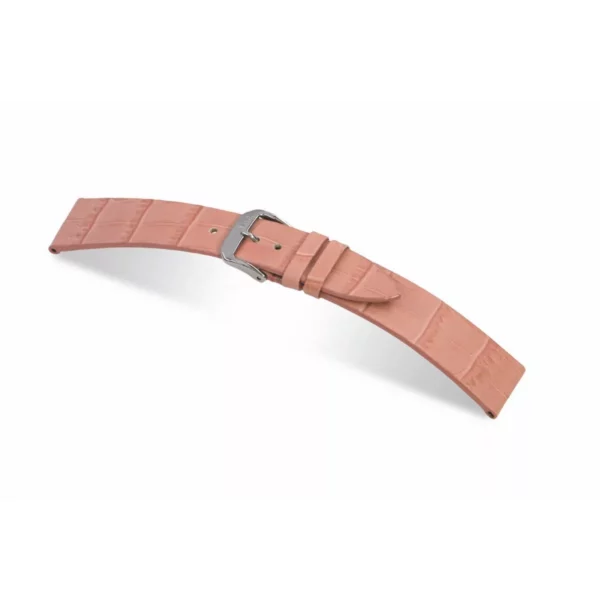 RIOS1931 Miami - Embossed Alligator Grain Watch Strap (35) - Pale Pink