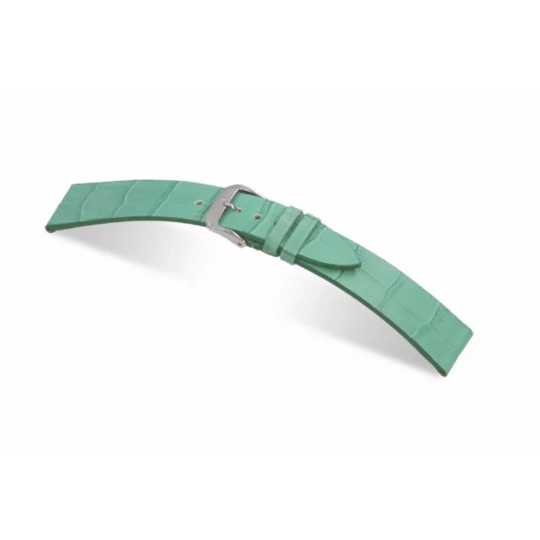 RIOS1931 Miami - Embossed Alligator Grain Watch Strap (35) - Turquoise