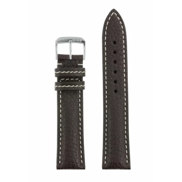 RIOS1931 Montana - Buffalo Leather Watch Strap (65) - Mocha - Image 2