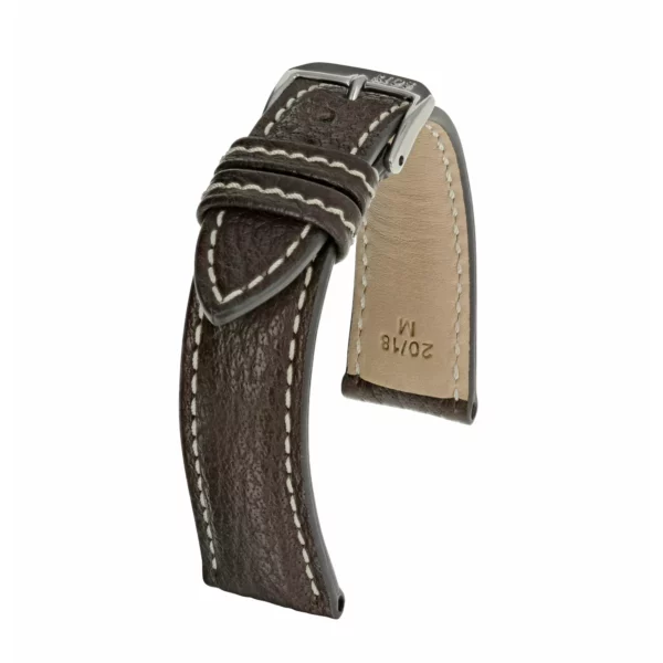RIOS1931 Montana - Buffalo Leather Watch Strap (65) - Mocha