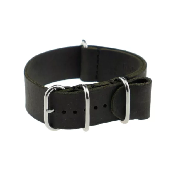 RIOS1931 Amsterdam - Vintage Leather Watch Strap (491) - Black