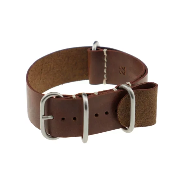 RIOS1931 Copenhagen - Vintage Leather Watch Strap (487) - Mahogany