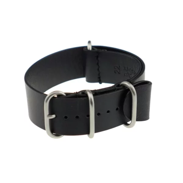 RIOS1931 Lisbon - Calfskin Watch Strap (484) - Black