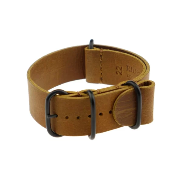 RIOS1931 Riga - Vintage Leather Watch Strap (489) - Cognac
