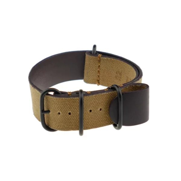 RIOS1931 Tallinn - Canvas Watch Strap (493) - Cognac