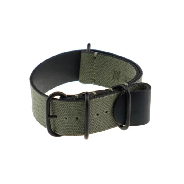 RIOS1931 Tallinn - Canvas Watch Strap (493) - Drab Olive