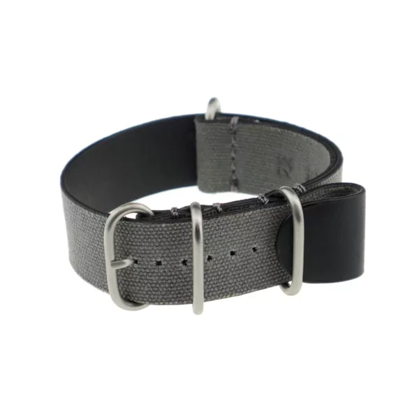 RIOS1931 Warsaw - Canvas Watch Strap (494) - Stone Grey