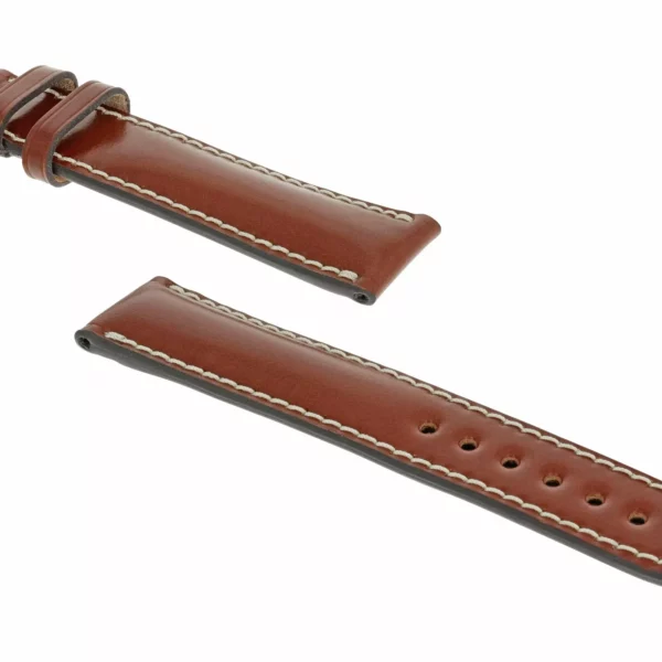 RIOS1931 New York - Shell Cordovan Leather Watch Strap (199) - Cognac - Image 3