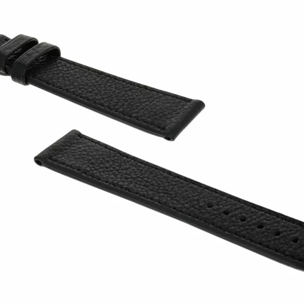 RIOS1931 Peiting - Organic Leather Watch Strap (412) - Black - Image 3