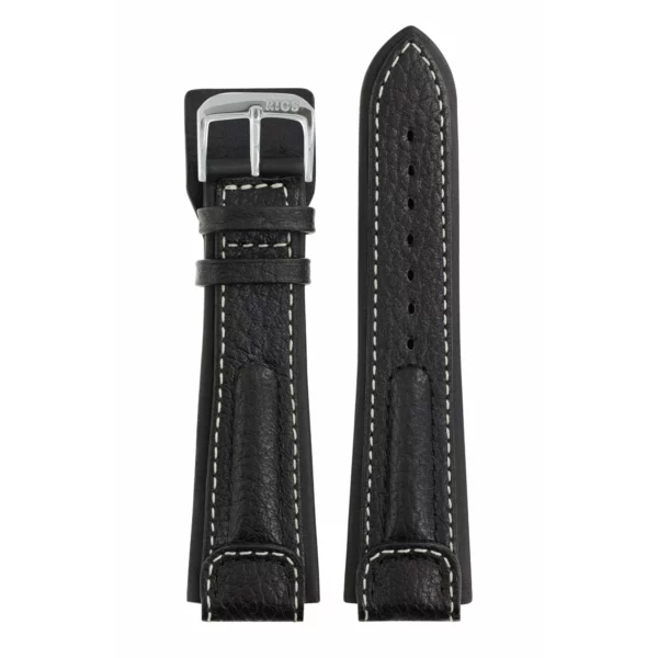 RIOS1931 Performance - Buffalo Leather Watch Strap (207) - Black - Image 2