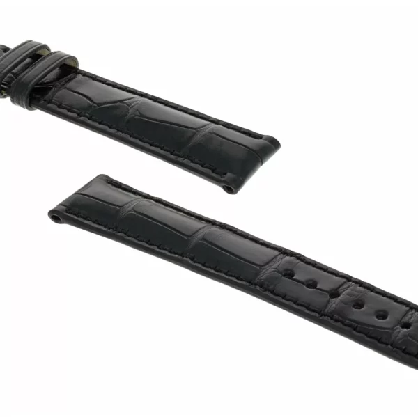 RIOS1931 President - Alligator Leather Watch Strap (276) - Black - Image 3