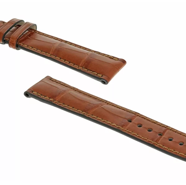 RIOS1931 President - Alligator Leather Watch Strap (276) - Cognac - Image 3