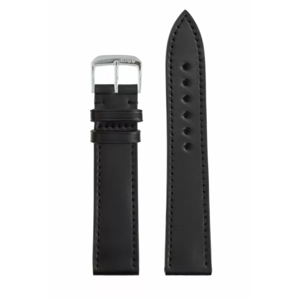 RIOS1931 Seattle - Shell Cordovan Leather Watch Strap (193) - Black - Image 2