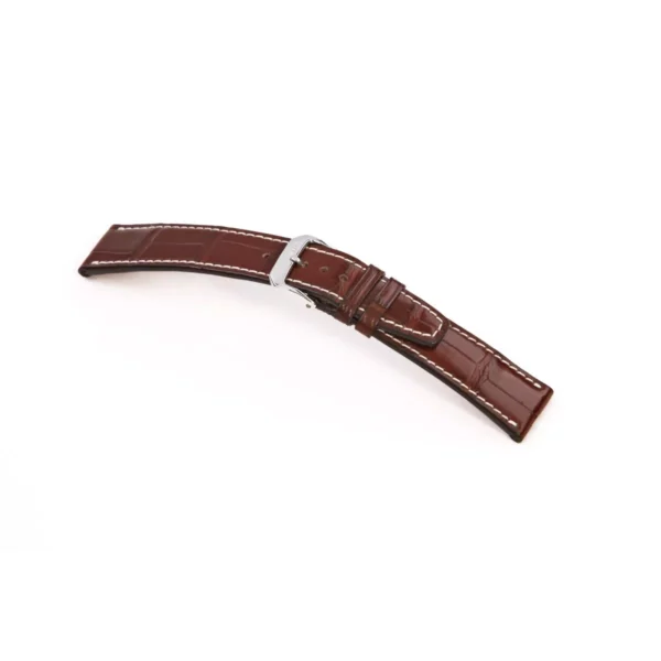 RIOS1931 Thunderbird - Alligator Leather Watch Strap (389) - Mahogany