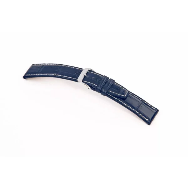 RIOS1931 Thunderbird - Alligator Leather Watch Strap (389) - Ocean Blue