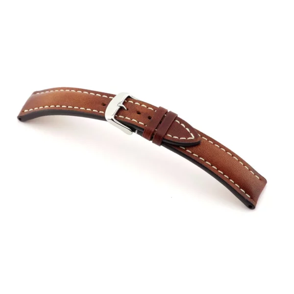 RIOS1931 York - Vintage Leather Watch Strap (175) - Mahogany