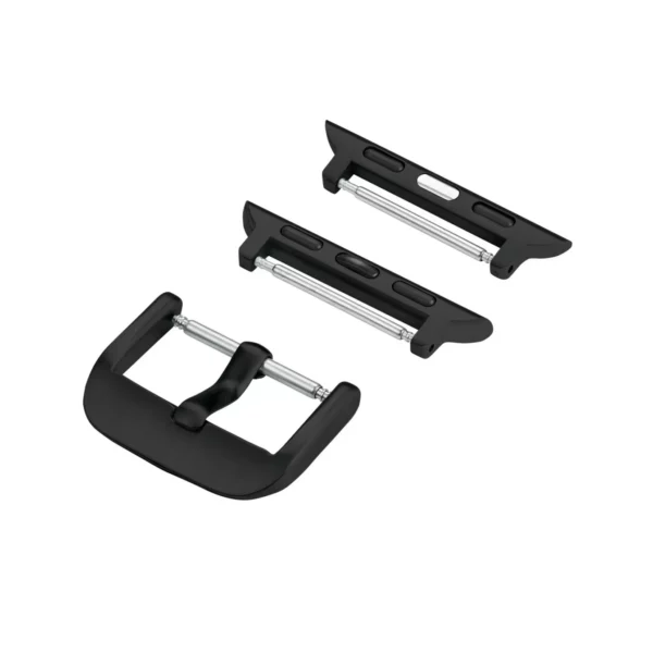 Eulit - Adapter & Buckle With Broad Tongue Suitable For Apple Watch - Black