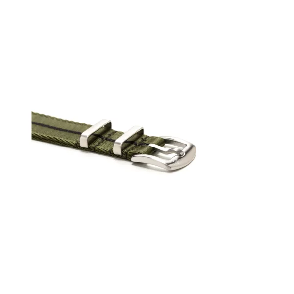 WB Original Two-Piece Nylon Watch Strap - Military Green & Black - Image 2