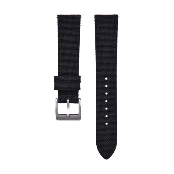 Sailcloth Watch Strap - Black