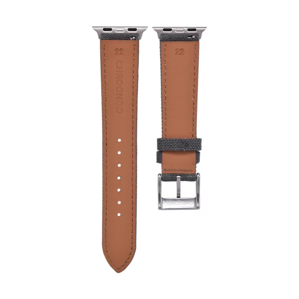 Sailcloth Smart Watch Strap - Dark Grey - Image 2