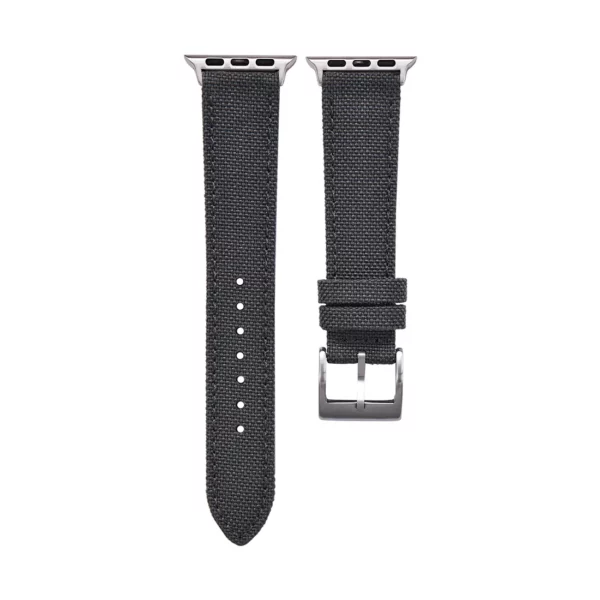 Sailcloth Smart Watch Strap - Dark Grey