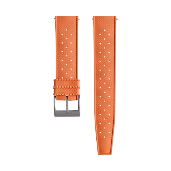 Tropical Style Rubber Watch Strap - Orange
