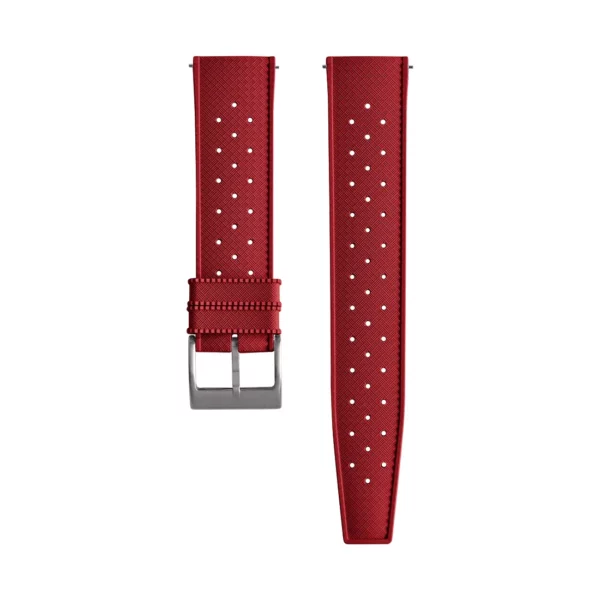 Tropical Style Rubber Watch Strap - Red