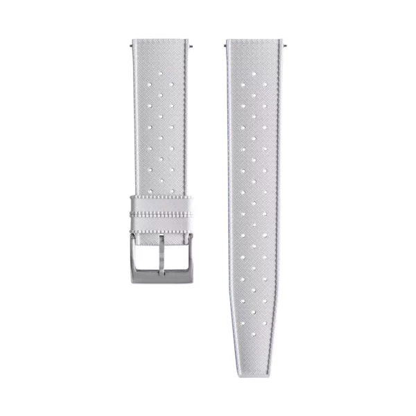 Tropical Style Rubber Watch Strap - White
