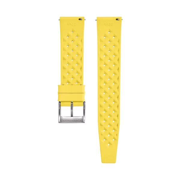 Tropical Style Rubber Watch Strap - Yellow - Image 2